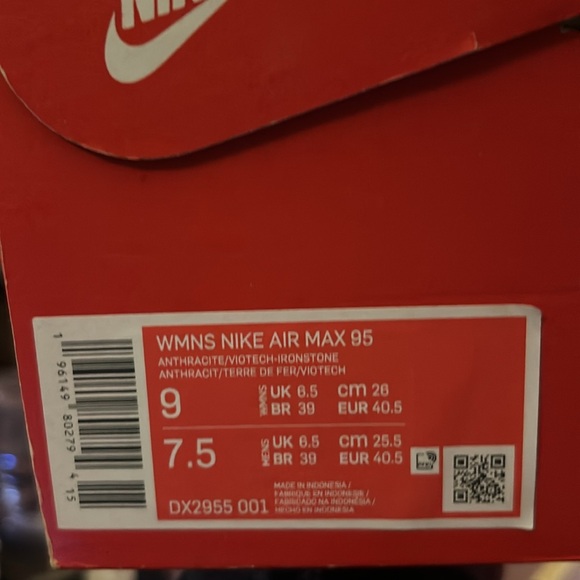 NIKE Air Max 95 Viotech Anthracite Safari Suede Women's 9 - Picture 11 of 12